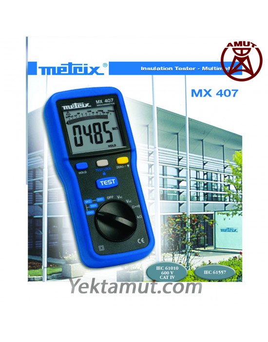 تستر مقاومت عایقی یک کیلوولت مدل MX407 متریکس
