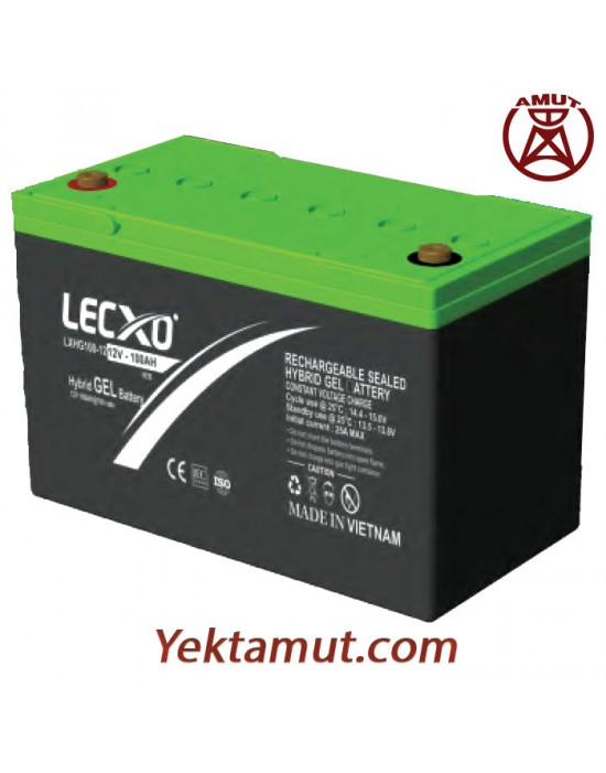 باتری هیبرید ژل 12 ولت 100 آمپر مدل LXHG100-12 برند Lecxo