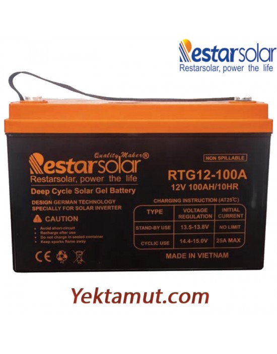 باتری ژل مدل RTG12-100A برند Restar Solar باتری ژل مدل RTG12-100A برند Restar Solar